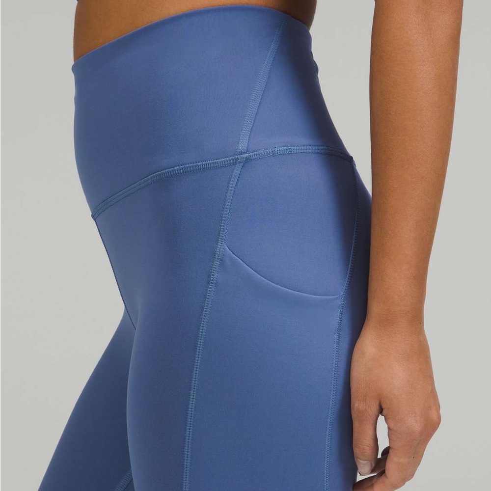 Lululemon Wunder Train with Pockets 25" Water Drop Size 8